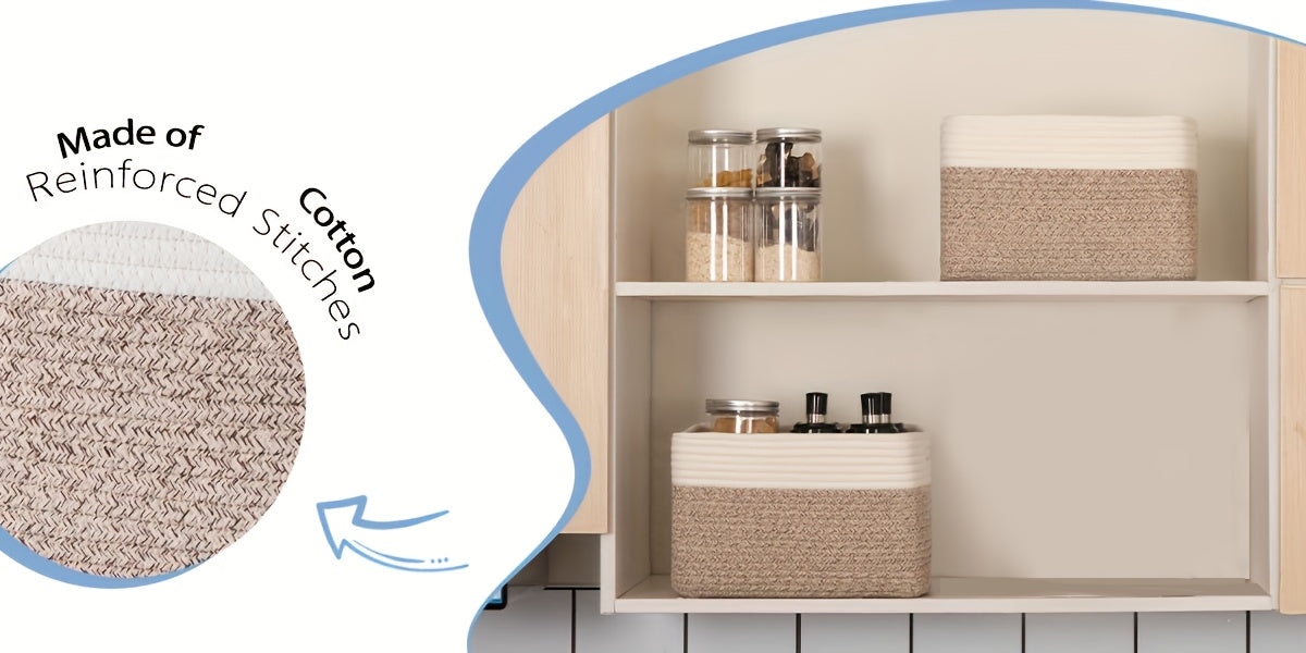 4 Packs Storage Baskets For Organizing,