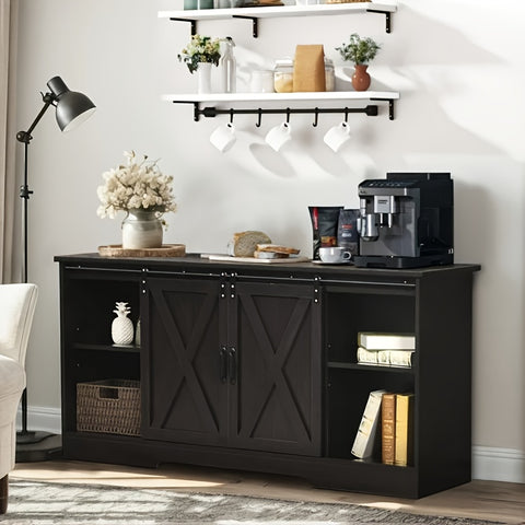 Coffee Bar Cabinet With Storage