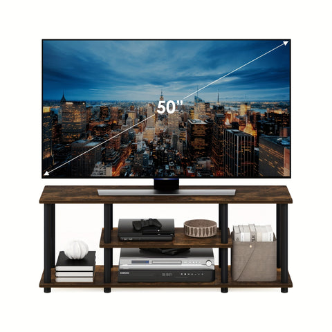 Up To 50 Inch 3D 3-Tier No Tools Entertainment Stand