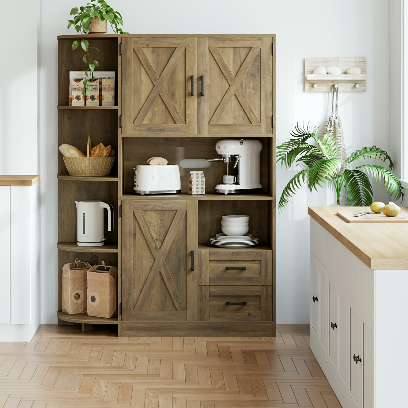Kitchen Pantry Storage Cabinet