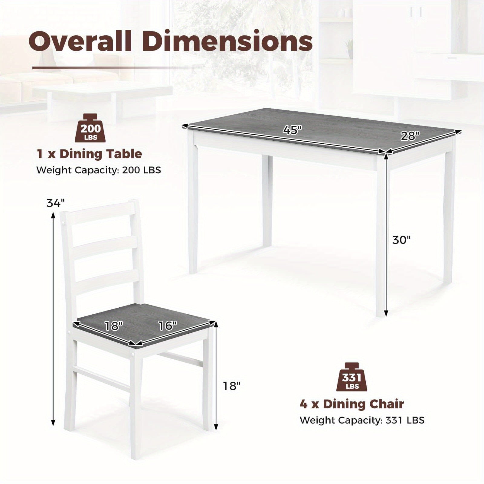 5-Piece Dining Set