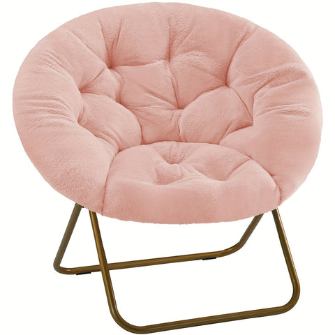 Comfy Faux Fur Saucer Chair