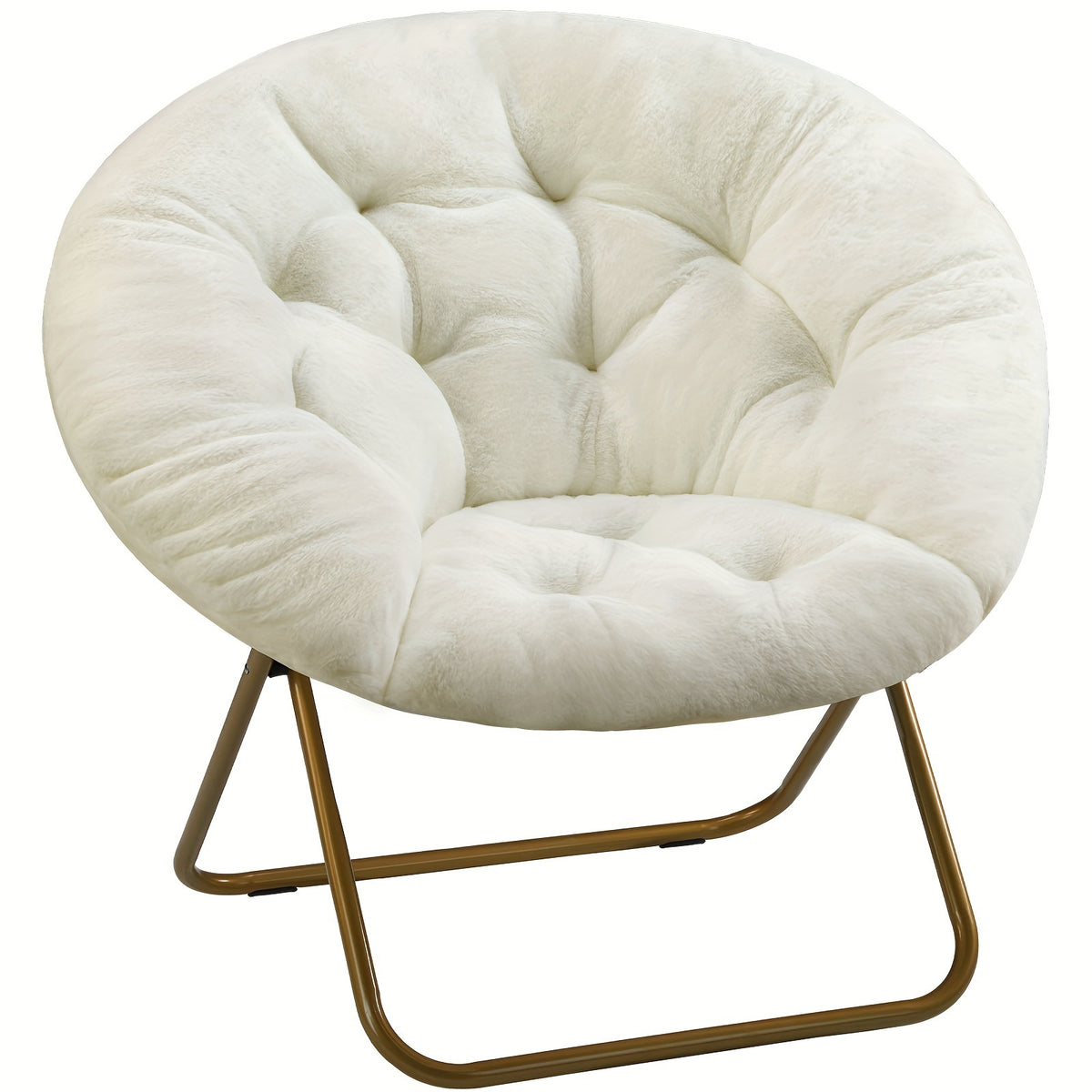 Comfy Faux Fur Saucer Chair