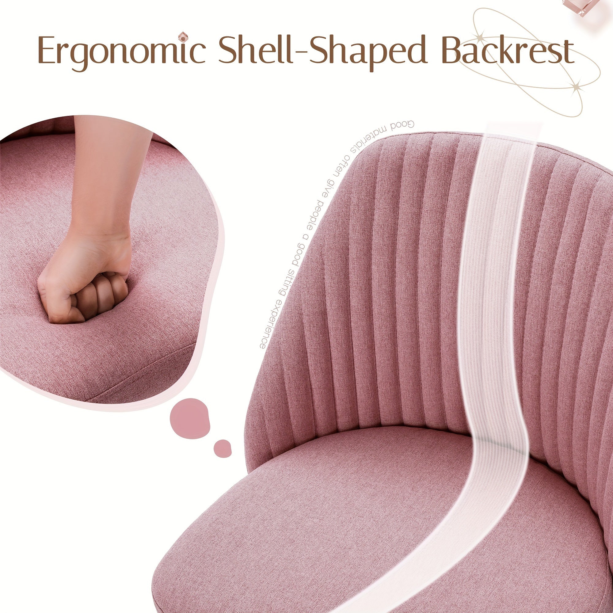 Modern Fabric Adjustable Swivel Task Chair