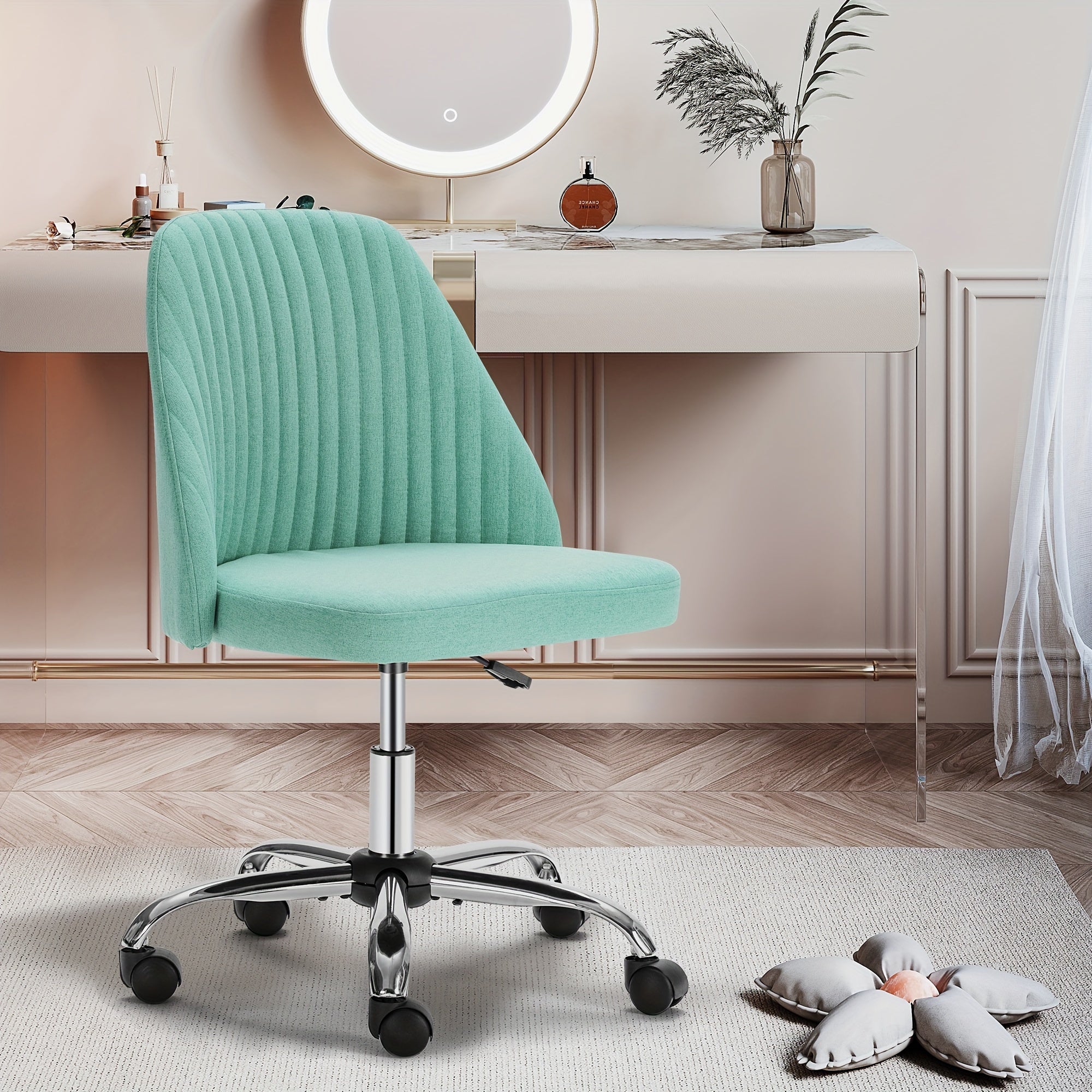 Modern Fabric Adjustable Swivel Task Chair