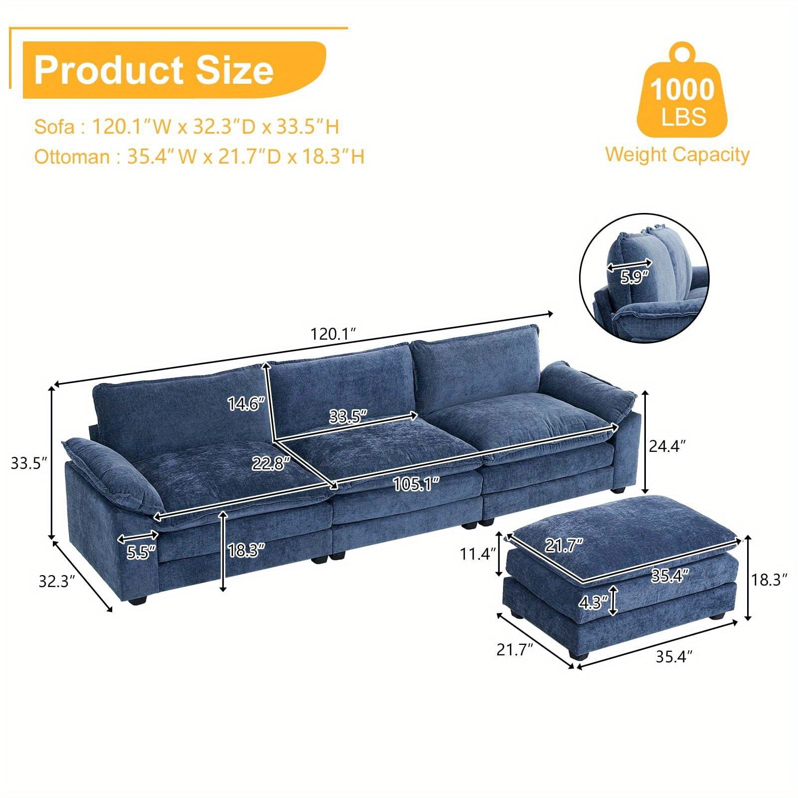 Modular Sofa Modern Convertible Sofa