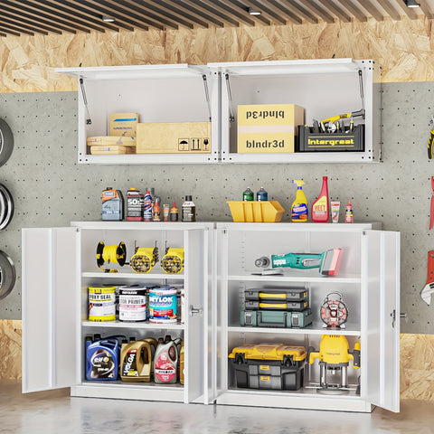 36" Metal Lockable Storage Cabinet With Lock