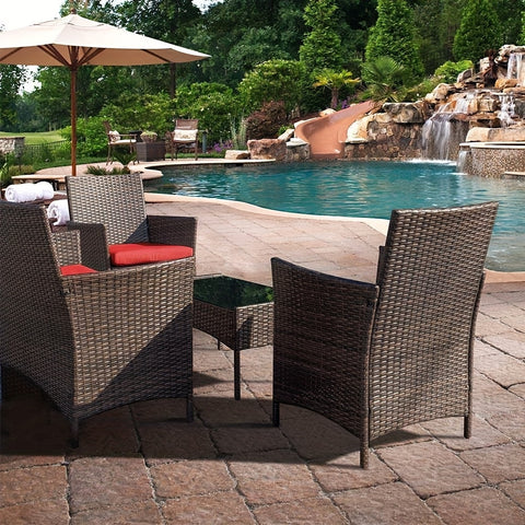 4pcs Patio Conversation Set Outdoor