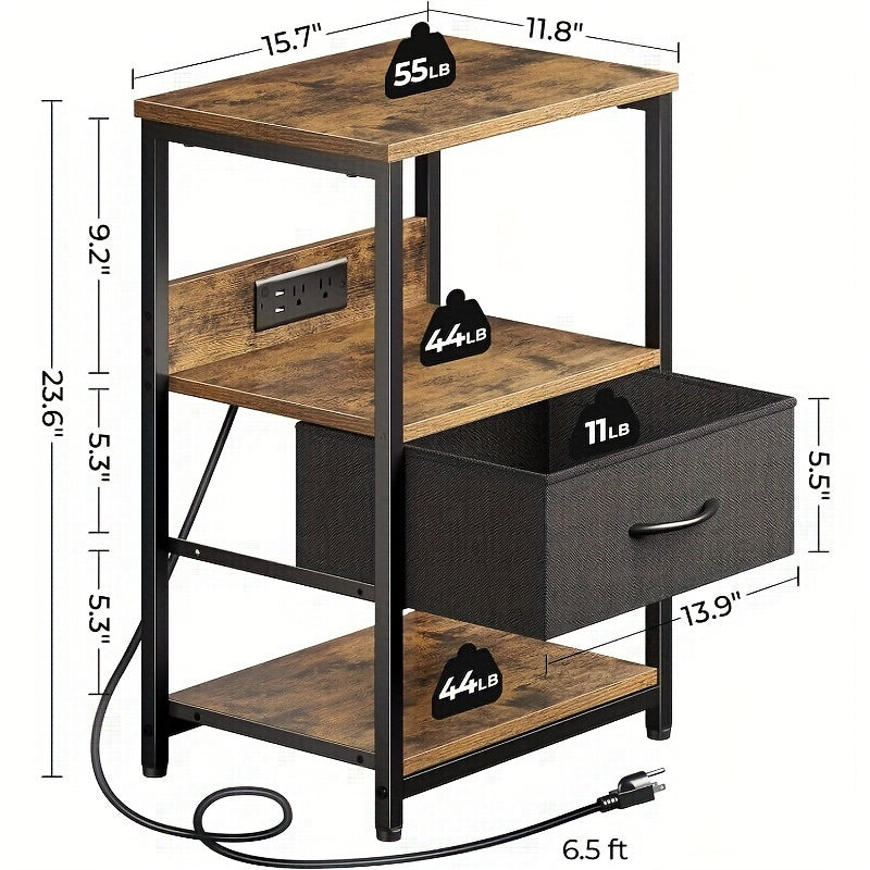 Nightstand with Charging Station
