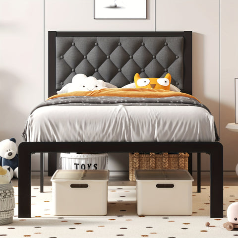 Fabric Upholstered Bed Frame Platform