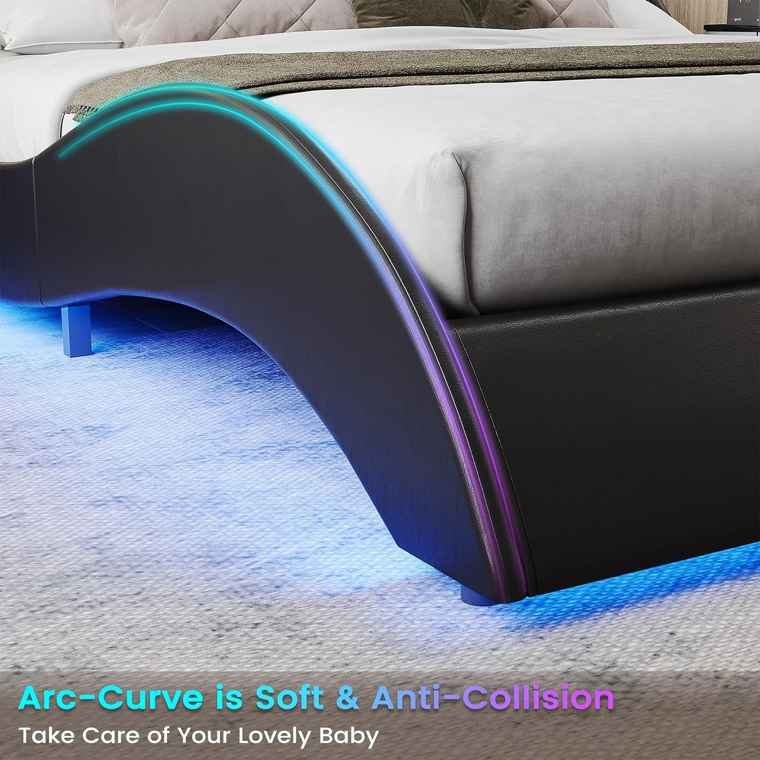 LED Bed Frame Queen Size