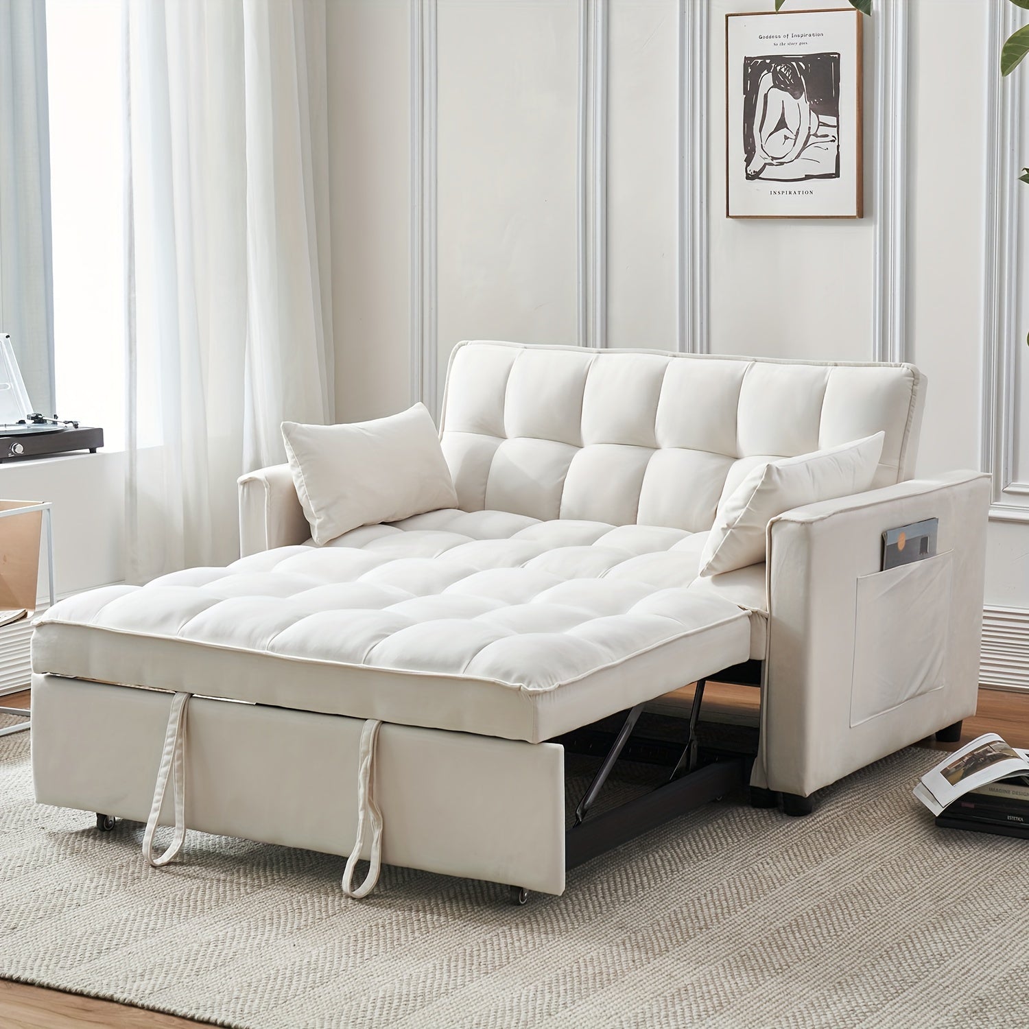 3-in-1 Convertible Sleeper Sofa Bed