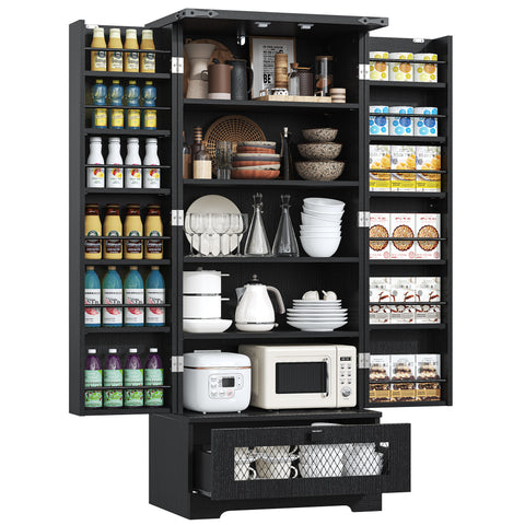 Kitchen Pantry Cabinet With Drawer