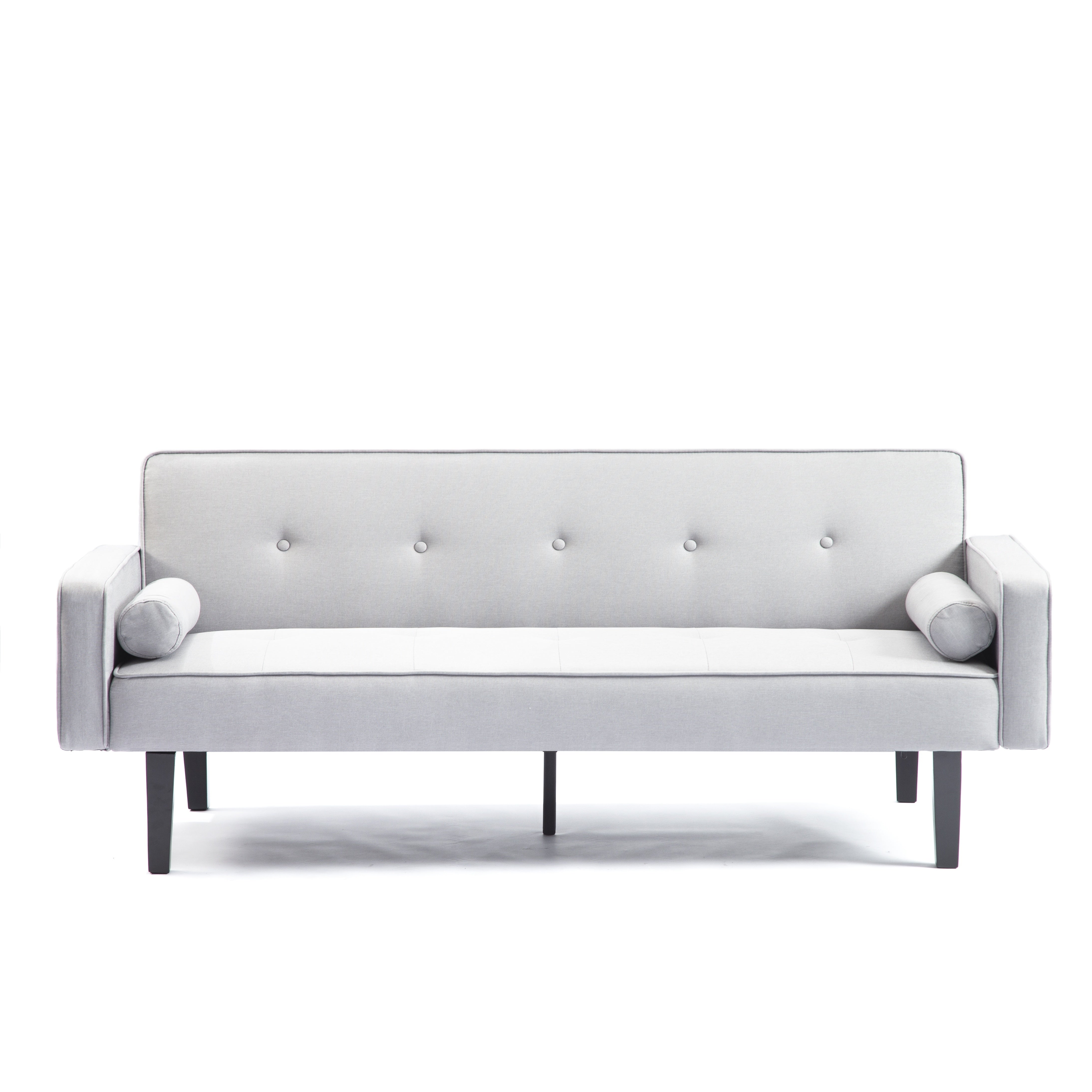 1pc Convertible Sofa Bed With Armrests