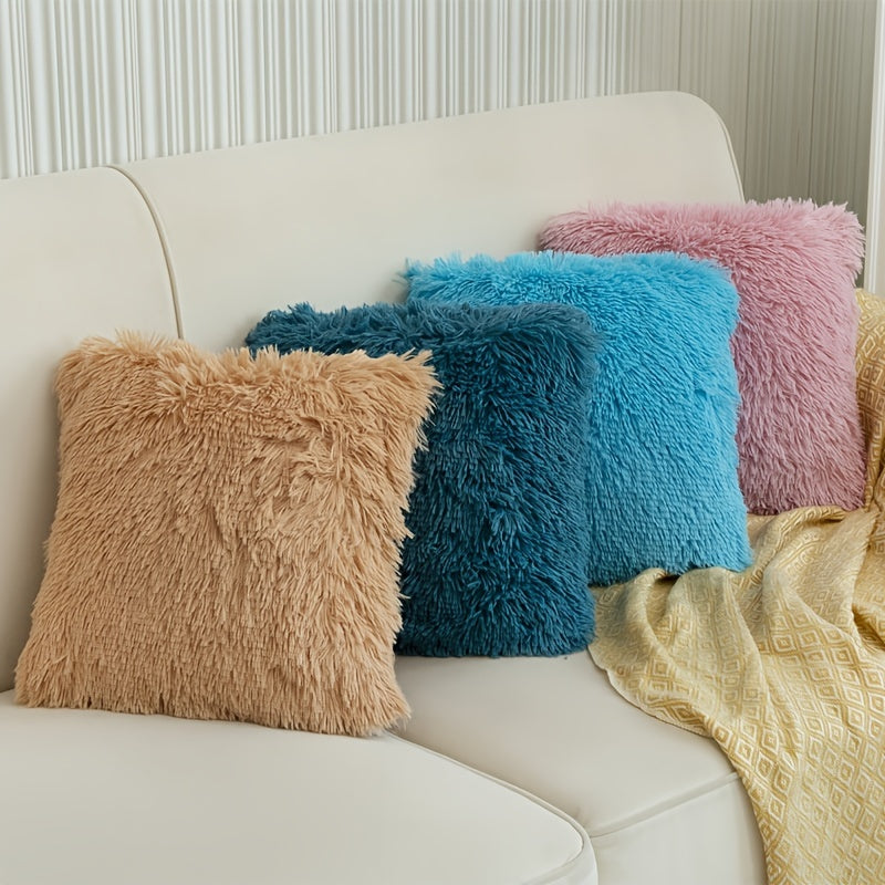 Pack Of 1 Luxury Faux Fur Throw Pillow Cover