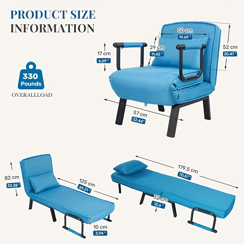 1pc Convertible chair Bed