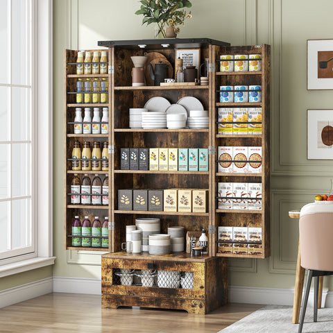 Kitchen Pantry Cabinet With Drawer