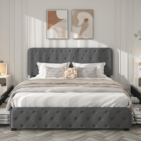 Queen Bed Frame With Headboard