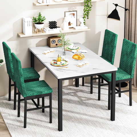 Modern Style 5-Piece Dining Room Table Set