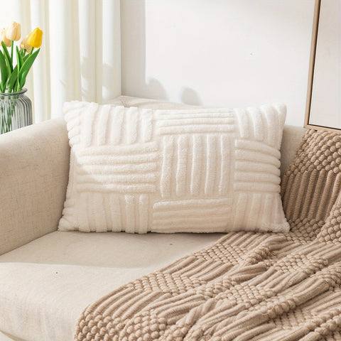 1pc Bohemian Snowflake Velvet Throw Pillow Cover