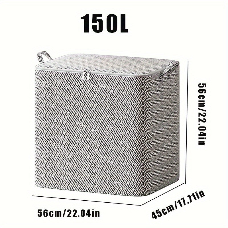 Large Foldable Storage Box With Handles