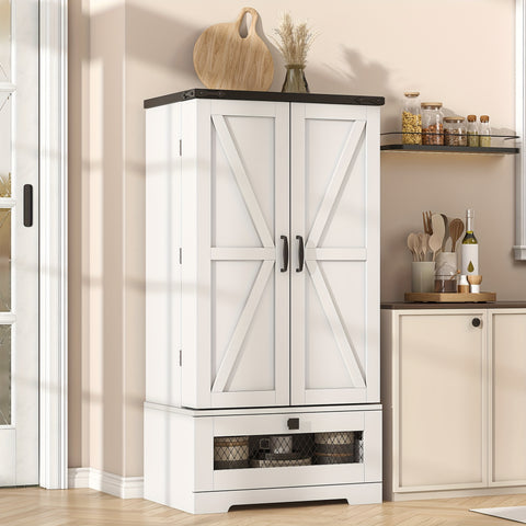 Kitchen Pantry Cabinet With Drawer