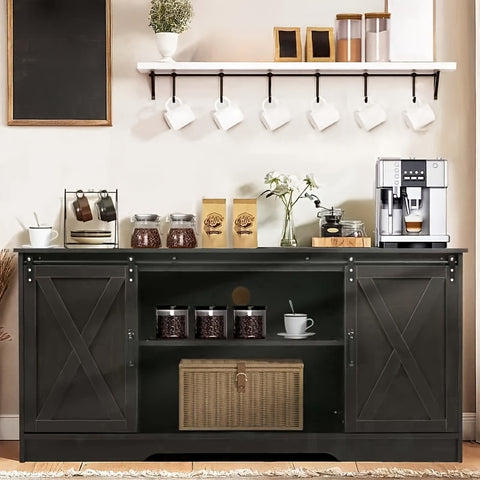 Coffee Bar Cabinet With Storage