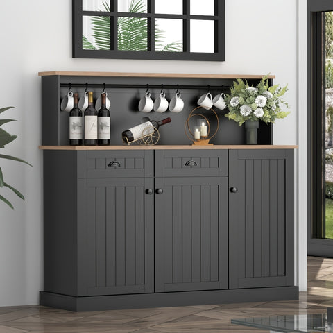 Kitchen Buffet Cabinet with Hutch