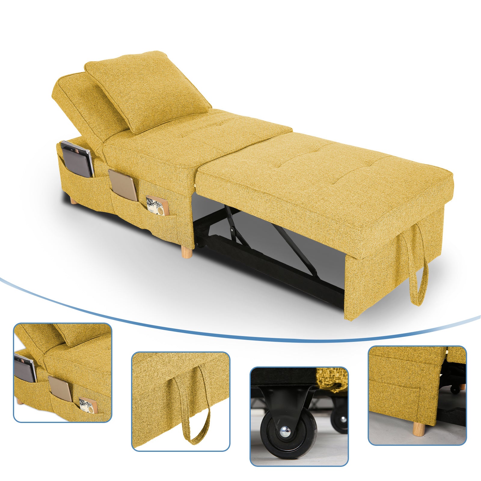 3-in-1 Sofa Bed Chair