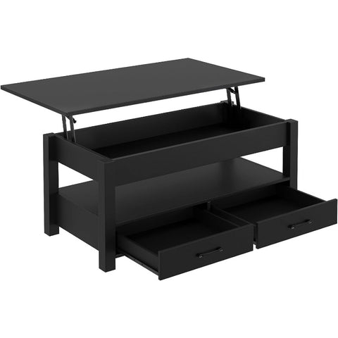 Coffee Table, 47.2" Lift Top Coffee Table with Drawers and Hidden Compartment