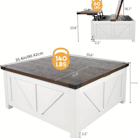 Lift-Top Coffee Table with Storage