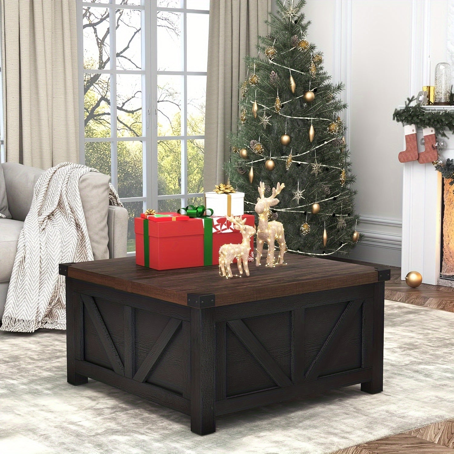 Lift-Top Coffee Table with Storage