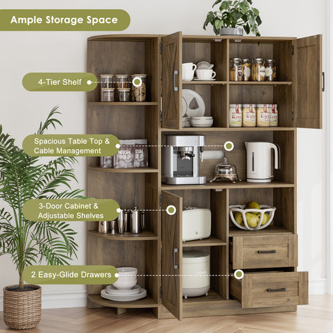 Kitchen Pantry Storage Cabinet