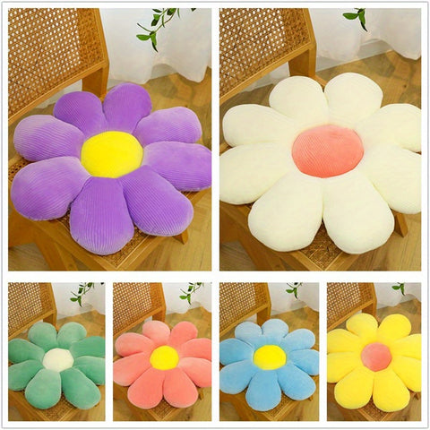 1pc Soft And Cozy Flower Pattern Pillow Cushion