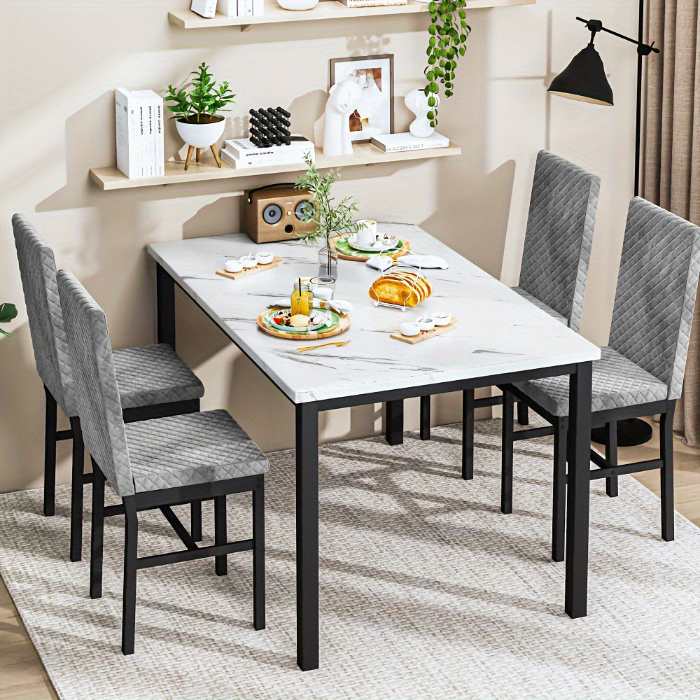 Modern Style 5-Piece Dining Room Table Set
