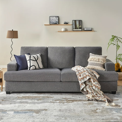 97" Modern Sofa, 3 Seater Comfy Couch