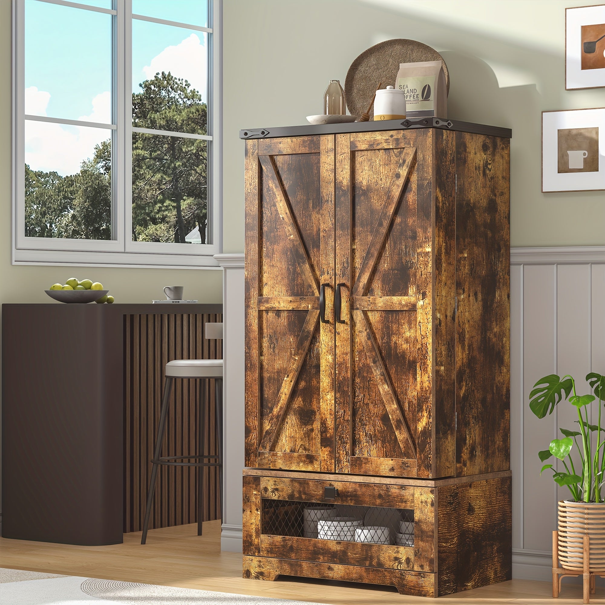 Kitchen Pantry Cabinet With Drawer