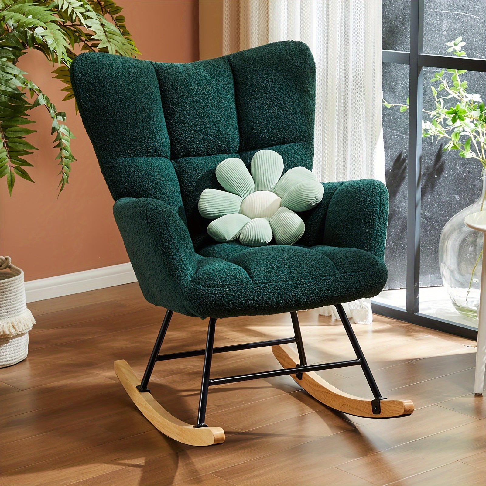 Modern Upholstered Glider Chair