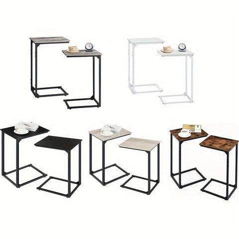 2-piece C-shape Coffee Table Set