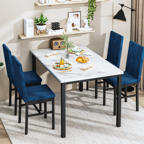 Modern Style 5-Piece Dining Room Table Set
