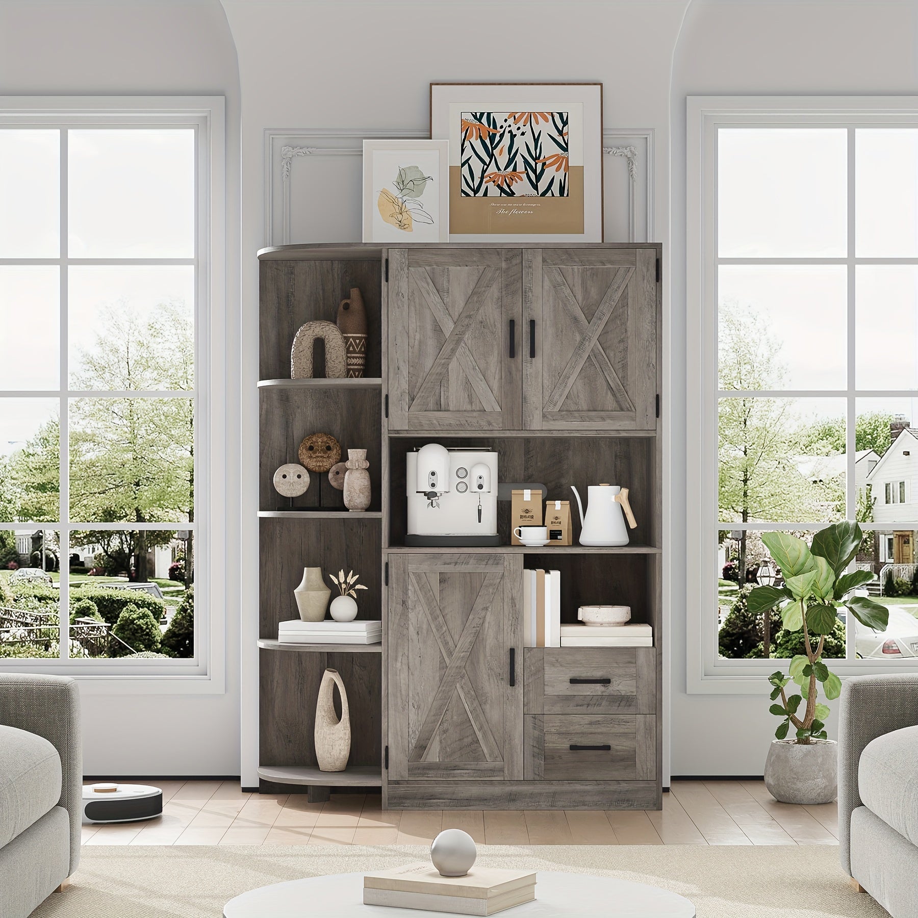 Kitchen Pantry Storage Cabinet