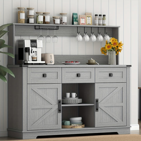 Kitchen Buffet Cabinet with Hutch