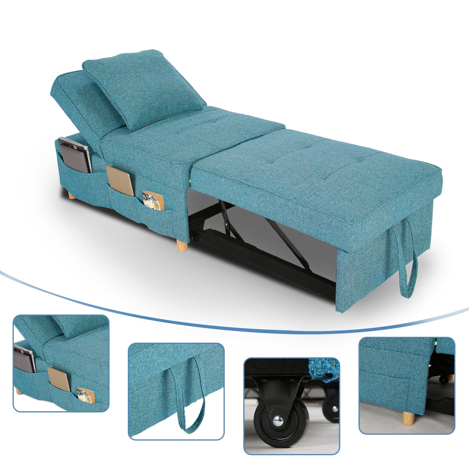 3-in-1 Sofa Bed Chair