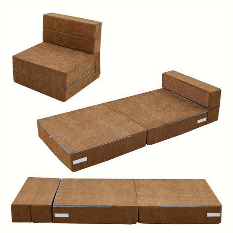 Portable Folding Mattress Sofa Bed, Convertible Chair Floor Couch