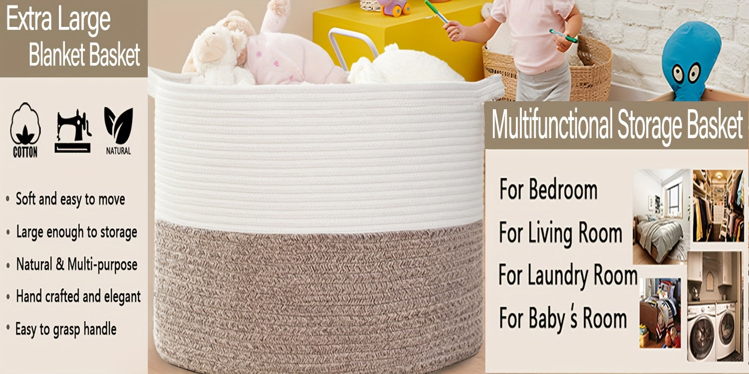 Cotton Rope Storage Basket