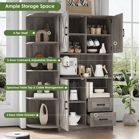 Kitchen Pantry Storage Cabinet