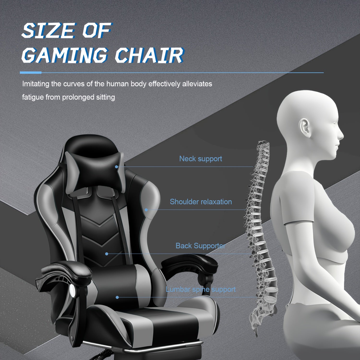 PC Office Chair With Lumbar Support