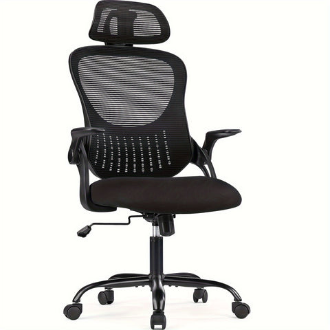 Ergonomic Mesh Chair - High Back with Adjustable Headrest