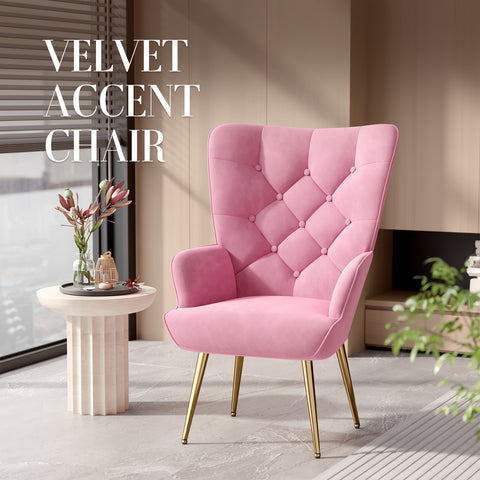 Velvet Accent Chair