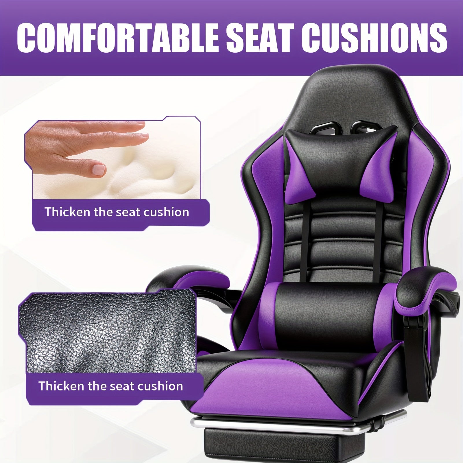 Gaming Chair Office Chair with Massage Lumbar Support